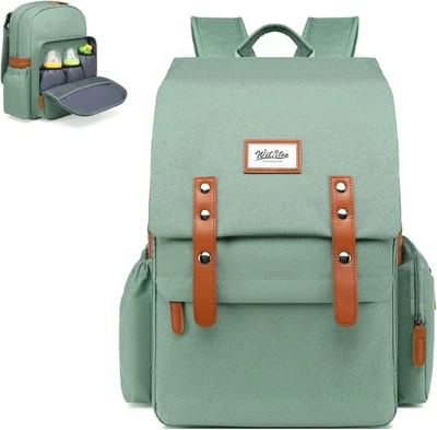 Borsa per Pannolini Vintage per Bambini, Borsa per Pannolini Di Grande Capacità, - Immagine 1 di 4