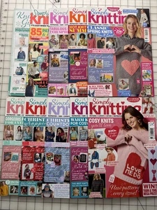 Simply Knitting Magazine 10 Book Lot Issues 260 220 218 217 212 208 199 196 163+ - Picture 1 of 11