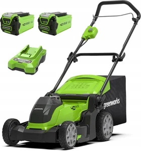 Greenworks G40LM41 Akku-Rasenmäher 2504707, 2x Akku, Ladegerat, 40V - Bild 1 von 11