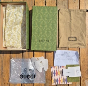 Gucci LEERER Schuhkarton Ace Sneaker mit Papieren Schuhbeutel #2 - Bild 1 von 10