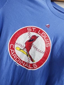 Majestic MLB St Louis Cardinals  2XL Blue Baseball Copperstown Collection NWT - Picture 1 of 6
