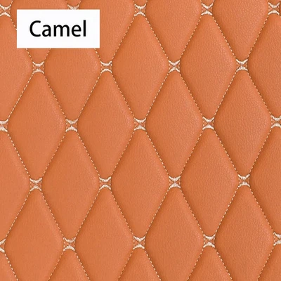 绗缝 PVC 皮革织物刺绣汽车座椅脚垫通用 45x160 — 第 1/4 张图片