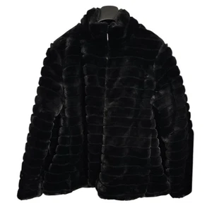 Women’s Weatherproof Faux Fur Coat Plus Size 2X Black NWT Winter Cozy & Warm - Picture 1 of 7
