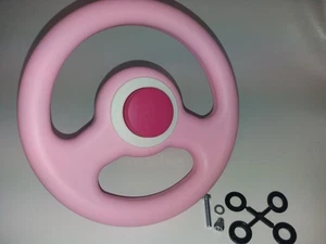 Big Sportl. Original New Big Bobby Car Originalersatzlenkrad mit Hupe rosa Rock  - Picture 1 of 2