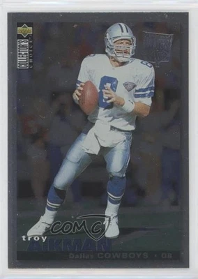 1995 Upper Deck Collector's Choice Platinum Players Club Troy Aikman #66 HOF - Image 1 of 2