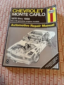 Haynes 24055 (626) Chevrolet Monte Carlo 1970-1988 Repair Manual - Picture 1 of 4