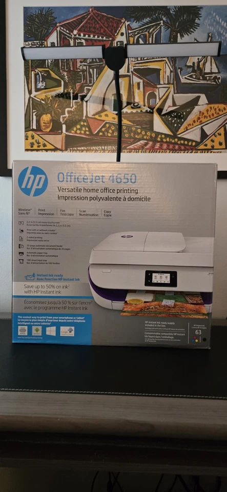 HP Officejet 4650 All-in-One Printer - Black (F1J03A)