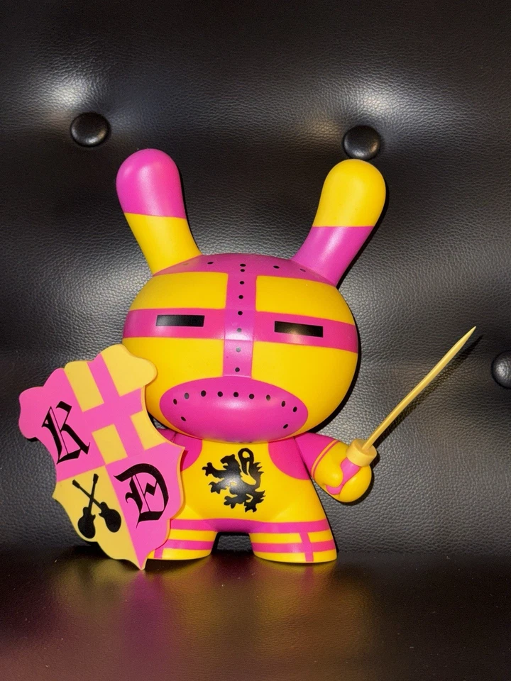 SIGNED 001/1000  Kidrobot Dunny 8 inch Keanan Duffy Hard Days Knight 2006 - Image 1 of 4