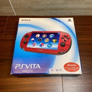 PSVita 1000 console, Cosmic Red, almost brand new condition (4181) From Japan - Picture 1 of 20