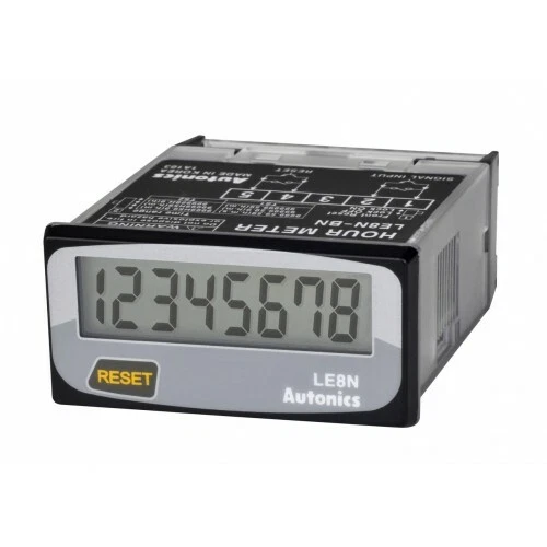LCD Digital Hour Timer Indication Only LE8N-BF DIN 48x24mm Free Voltage input - Image 1 of 1