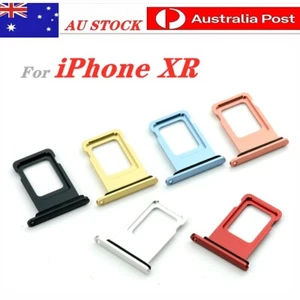 iPhone XR Single Sim Card Tray Holder Slot Replacement - Picture 1 of 7