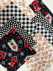 40 5" Quilting Patchwork Fabric Squares Quilt Charm Pack Christmas Flannel - Picture 1 of 1