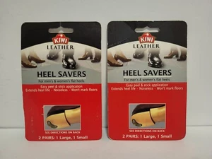 Lot 2 KIWI Heel Savers Men's & Women's Shoes - 1 Large Set & 1 Small Set - Picture 1 of 5