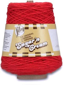 Lana Para Tejer Lily Sugar 'N Cream CONE Aran 400g - 2095 Rojo - Imagen 1 de 2