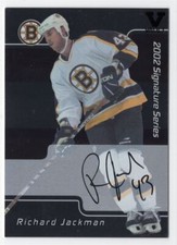 2001-02 Be a Player Signature Series Autographs Richard Jackman Auto Boston