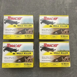Tomcat Mole Killer Worm Bait - 10 Baits per pack New In Box 4 Boxes - Picture 1 of 4