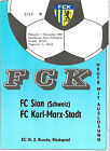 EC Karl Marx Stadt- FC Sion 1.11.1989