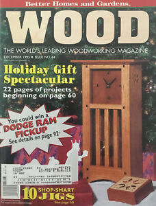 Wood Magazine by Better Homes and Gardens December 1995 Mantle Clock Handyman