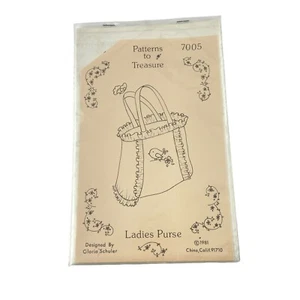 Bolso Cartera Patrones Para Atesorar Damas PATRÓN Gloria Schuler Años 80 Pájaro Volantes - Imagen 1 de 6