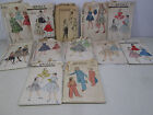 12 1950S Vintage Girls Size 8 To 12 Sewing Patterns