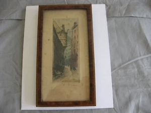 Belle Lithographie Paris l'hôtel de Sens par Henri Zuber ? Signé en bas à droite - Picture 1 of 12
