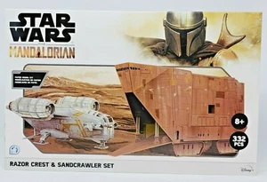 3D Star Wars Paper Model Kit- Mandalorian Razor Crest Sandcrawler -332 pc Puzzle - Picture 1 of 8