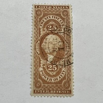 METLIFE METROPOLITAN INSURANCE CO. SON SOTN CANCEL ON U.S. REVENUE 25c STAMP - Image 1 of 3