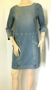 AG ADRIANO GOLDSCHMIED Blue Denim Shift Dress (Size XS) - Picture 1 of 8