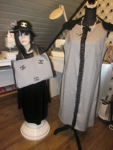 Kostüm Damen Frankreich Mode Coco Chanel Gr. 40/42 Karneval Mottoparty Unikat - Bild 1 von 15