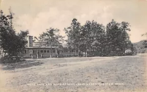 CHESTER, CT ~MESS HALL & WATERFRONT, CAMP HAZEN, Pub by TOMLIN ART ~ used 1943 - Picture 1 of 2
