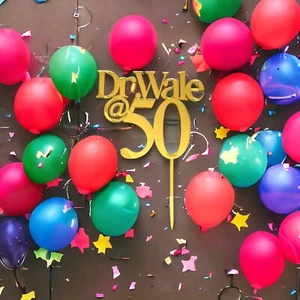 Decoración Acrílica Personalizada para Pasteles de Cumpleaños Personalizada Cualquier Nombre Edad - Imagen 1 de 6