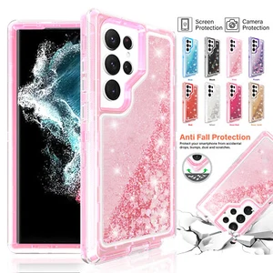 Funda protectora blanda con brillo líquido para Samsung S23 S22 S21 S20 Plus ultra cubierta - Imagen 1 de 48