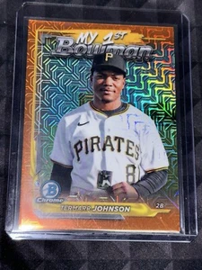 Termarr Johnson - 2024 Bowman Chrome Orange Refractor - My 1st Bowman /25 SSP - Picture 1 of 4