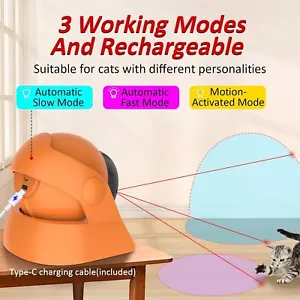 Láser automático recargable interior interactivo juguete láser para gatos activado por movimiento - Imagen 1 de 24