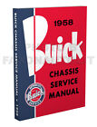 1958 Buick Negozio Manuale 58 Riparazione Servizio Libro per Tutti i Modelli