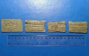 4 Oströmische Verbündete Axilia Auxiliary Antike Milliarde Weißbronze Gürtelplatten  - Bild 1 von 11