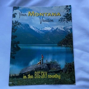 Vintage Your Montana Vacation In The Big Sky Country Guide Booklet Color 35 PGS - Bild 1 von 4