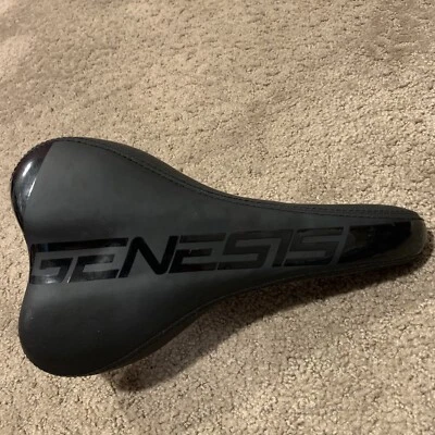 Genesis Bicycle Bike Saddle Seat Black - Image 1 of 4
