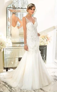 Essense Of Australia Wedding Dress Style D1686 Size 8 Ivory over Gold NEW!!SALE! - Picture 1 of 12