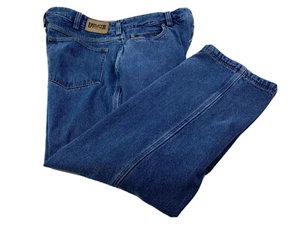 Duluth Trading karierte Flanell gefütterte Jeans 40 x 30 blau Herren Denim Baumwolle - Bild 1 von 8