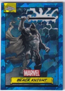 Topps Marvel Chrome 2024 Karte Nr. 105 Black Knight Sapphire Refractor - Picture 1 of 2