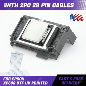 New Printhead With 2pc 29 Pin Cables For Epson XP600 DTF UV Printer US - Picture 1 of 12
