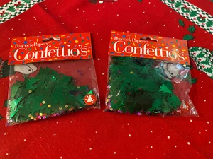 Peacock Papers Confettio’s Christmas Trees Balls Metallic Confetti Lot Of 2 Pkgs - Picture 1 of 4