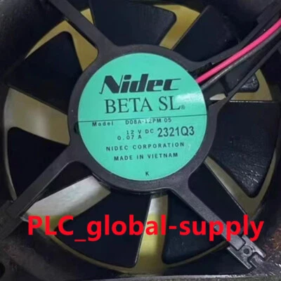 Model D08A-12PM 05 1PCS New original Nidec Cooling Fan  09A 12V 0.07A 8025 80mm - Image 1 of 4