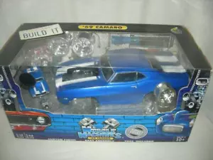 Rare 69 Chevy Z28 Camaro in Blue & White Build It Kit new in box 1:18 scale - Picture 1 of 1