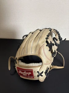 Rawlings 11,25" Leder Softball Infield Handschuh Rechtshänder beige gebraucht - Bild 1 von 3