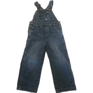Mono con tirantes de jean azul vaquero OshKosh 4T genuino para niños niño niña - Imagen 1 de 7