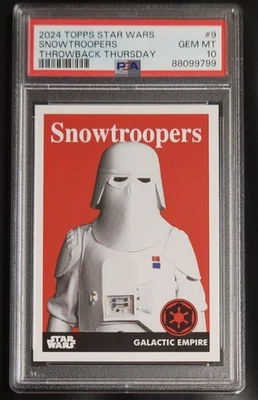 Snowtroopers 2024 Topps Throwback Thursday Star Wars #9 PSA 10 GEM MT - Image 1 of 2