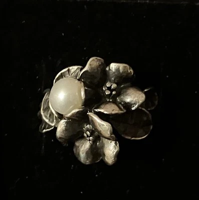 Joyería de ley y perlas de imitación floral de ley ot f - Excelente estado - 7 Foto 1 de 4