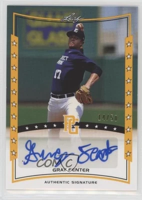 2014 Leaf Perfect Game Showcase Auto Gold /50 Gray Fenter #A-GF1 Auto - Image 1 of 2